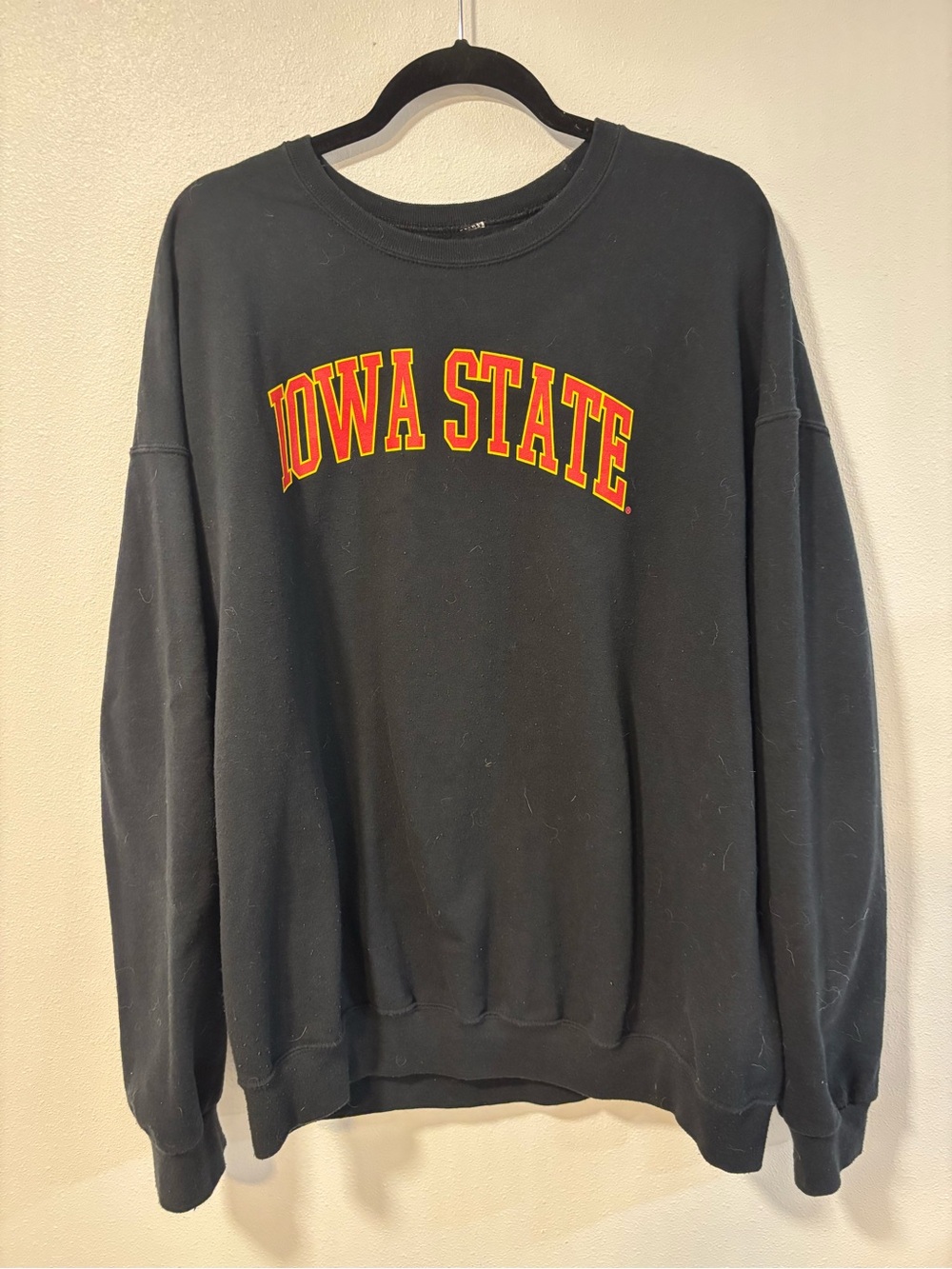 Iowa State Black Crewneck Sweatshirt